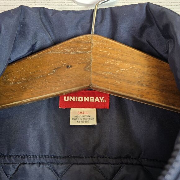 Vintage Union Bay Puffer Blue Y2K Utility Vest Size Small - Picture 6 of 9
